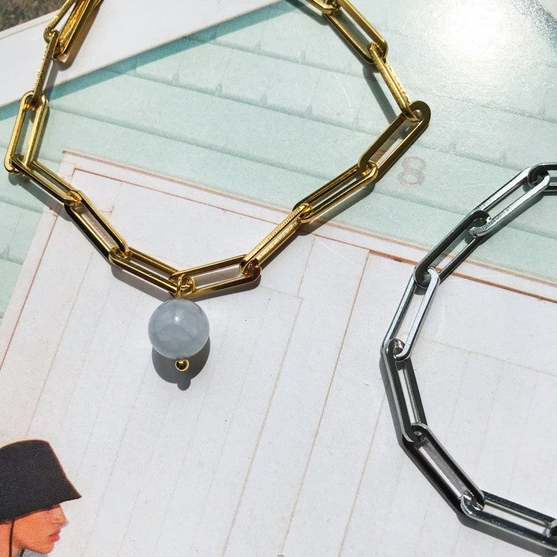 DIY chain: Flat square cable chain - PVD stainless steel