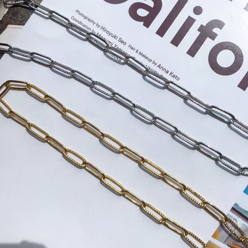 DIY chain: Flat square cable chain - PVD stainless steel