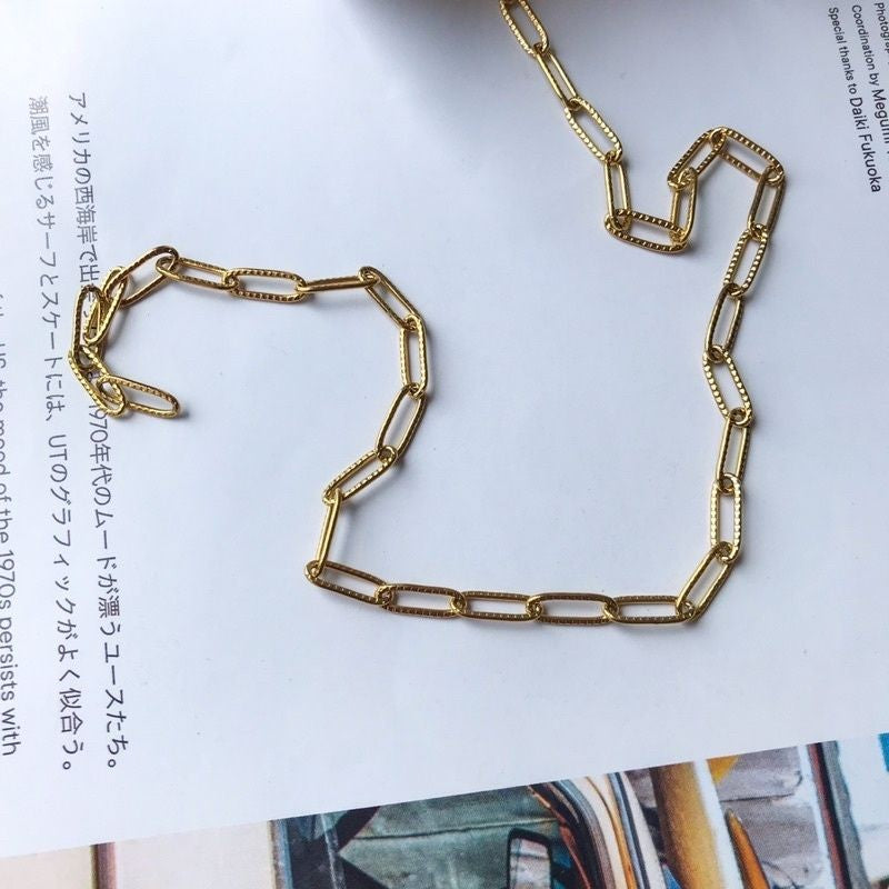 DIY chain: Flat square cable chain - PVD stainless steel