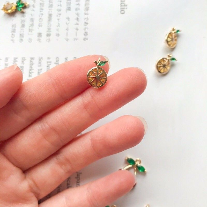 Cute Fruit Pendant 1pc - 14K Rolled Gold