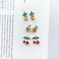 Cute Fruit Pendant 1pc - 14K Rolled Gold