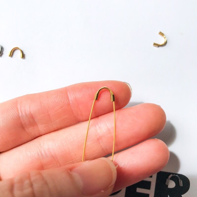 U wire guard 2 pcs -14k Gold filled/ stainless steel gold