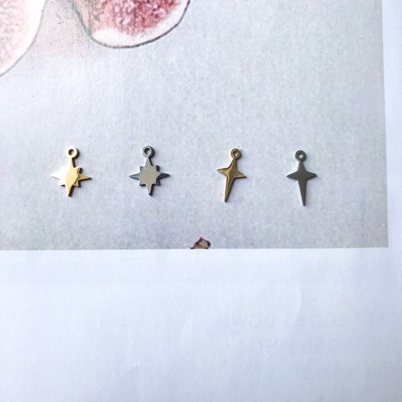 Stainless steel Star sparkle pendant