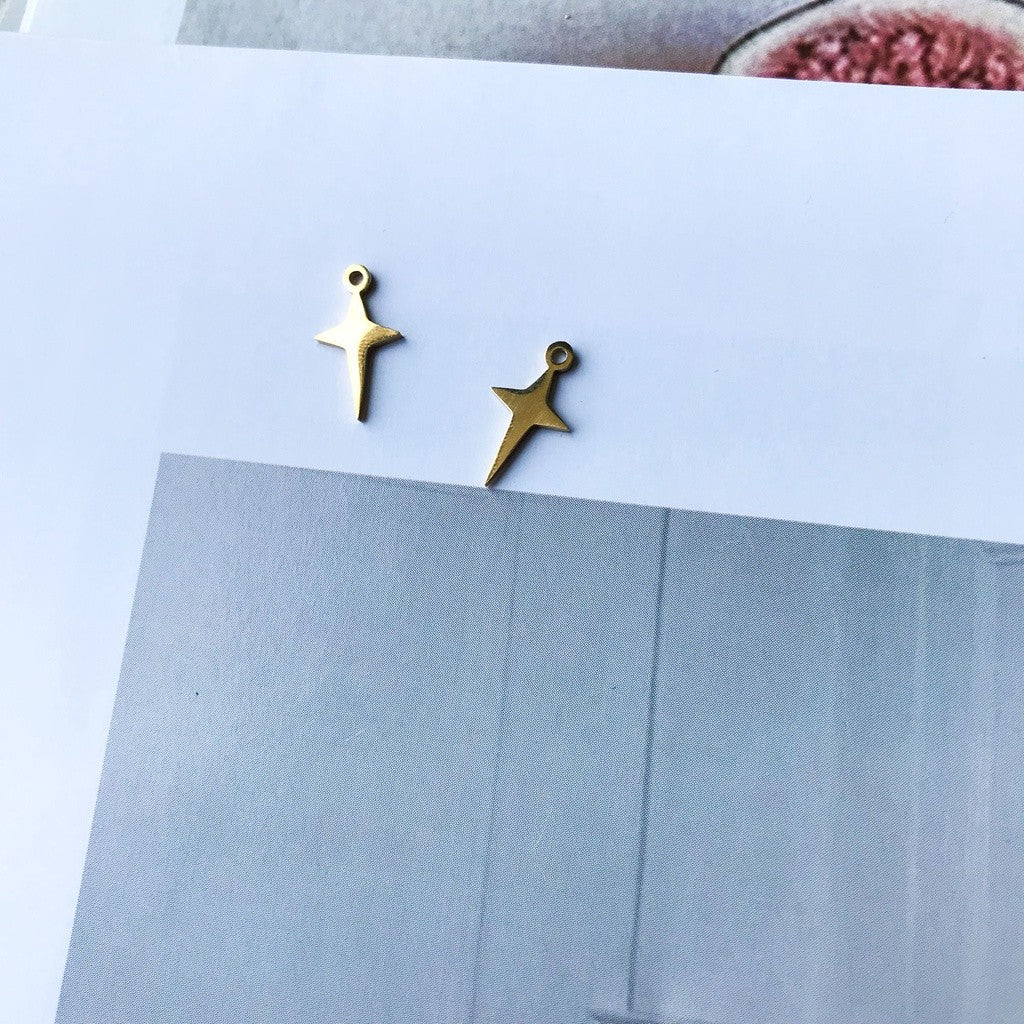 Stainless steel Star sparkle pendant