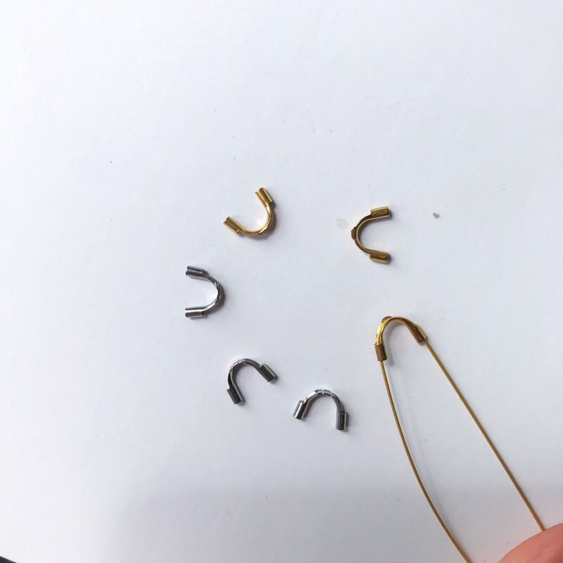 U wire guard 2 pcs -14k Gold filled/ stainless steel gold