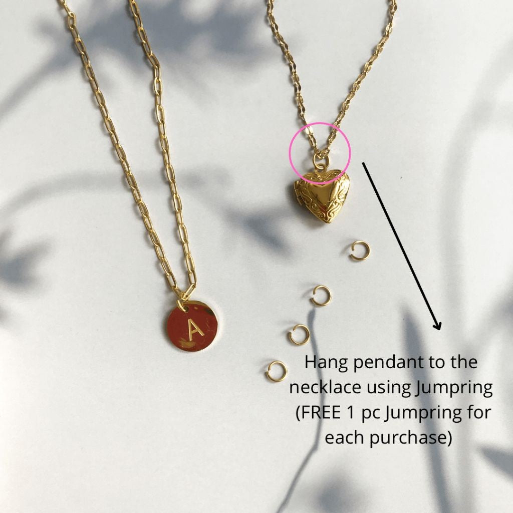 [Ready Necklace] GOLD colour Stainless steel tarnish free necklace 1pc