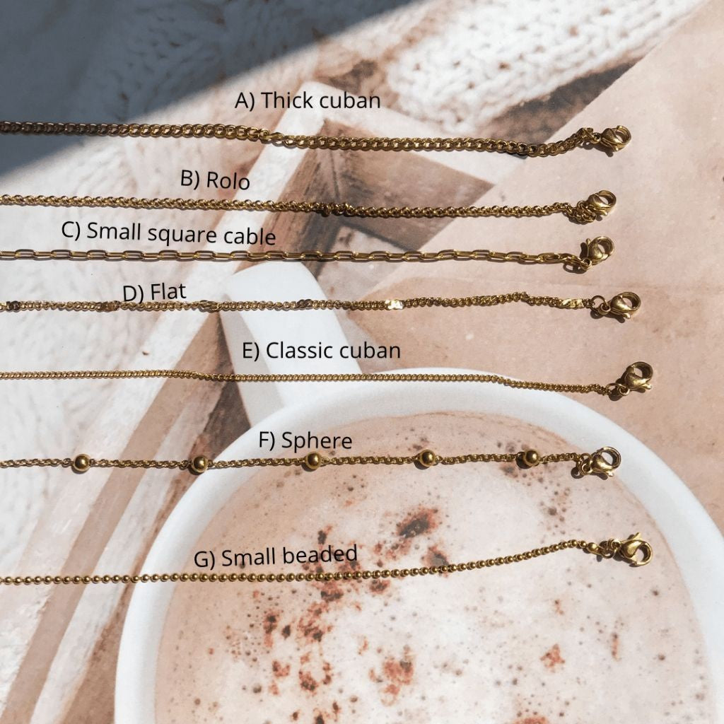 [Ready Necklace] GOLD colour Stainless steel tarnish free necklace 1pc