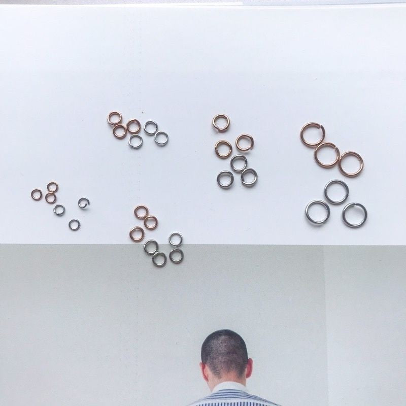Copy - Jumpring S.S/RG, 15Ppcs -  Stainless Steel/ Rosegold/ Gold (PVD Coating)