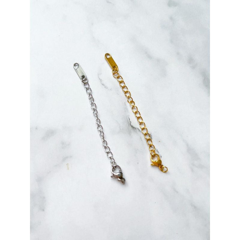 Extender & Lobster Clasp 3 sets / Gold Extension Stainless steel
