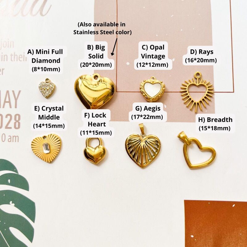 Stainless Steel Love Pendant Series/ heart shaped locket
