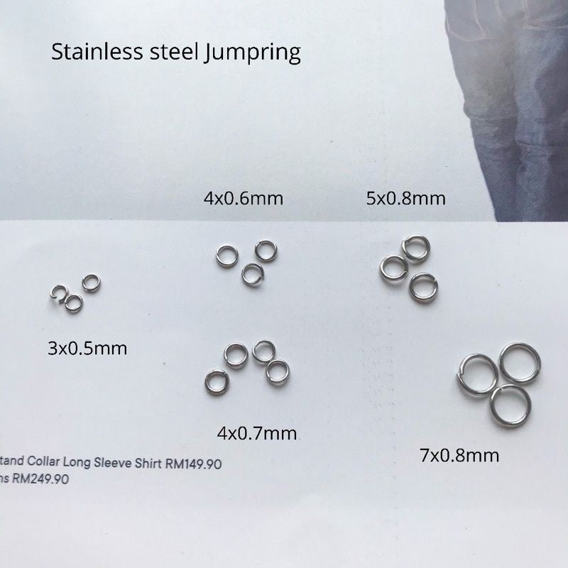 Copy - Jumpring S.S/RG, 15Ppcs -  Stainless Steel/ Rosegold/ Gold (PVD Coating)