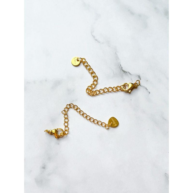 Extender & Lobster Clasp 3 sets / Gold Extension Stainless steel