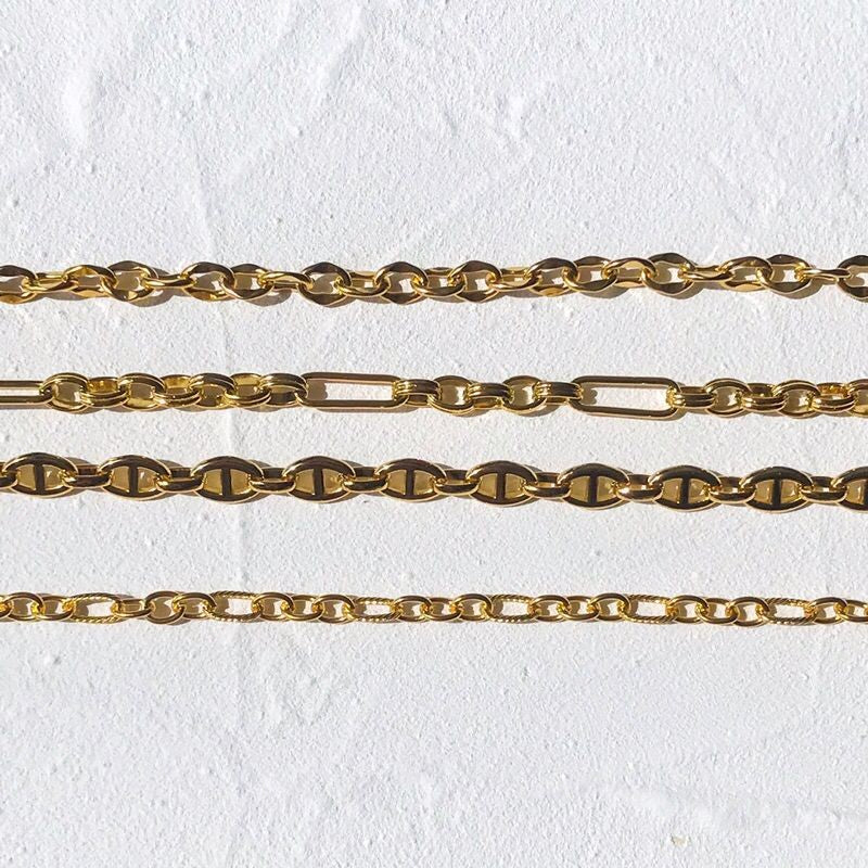 DIY Chain: Stainless steel bulky chain CD link Oval link chain 50cm