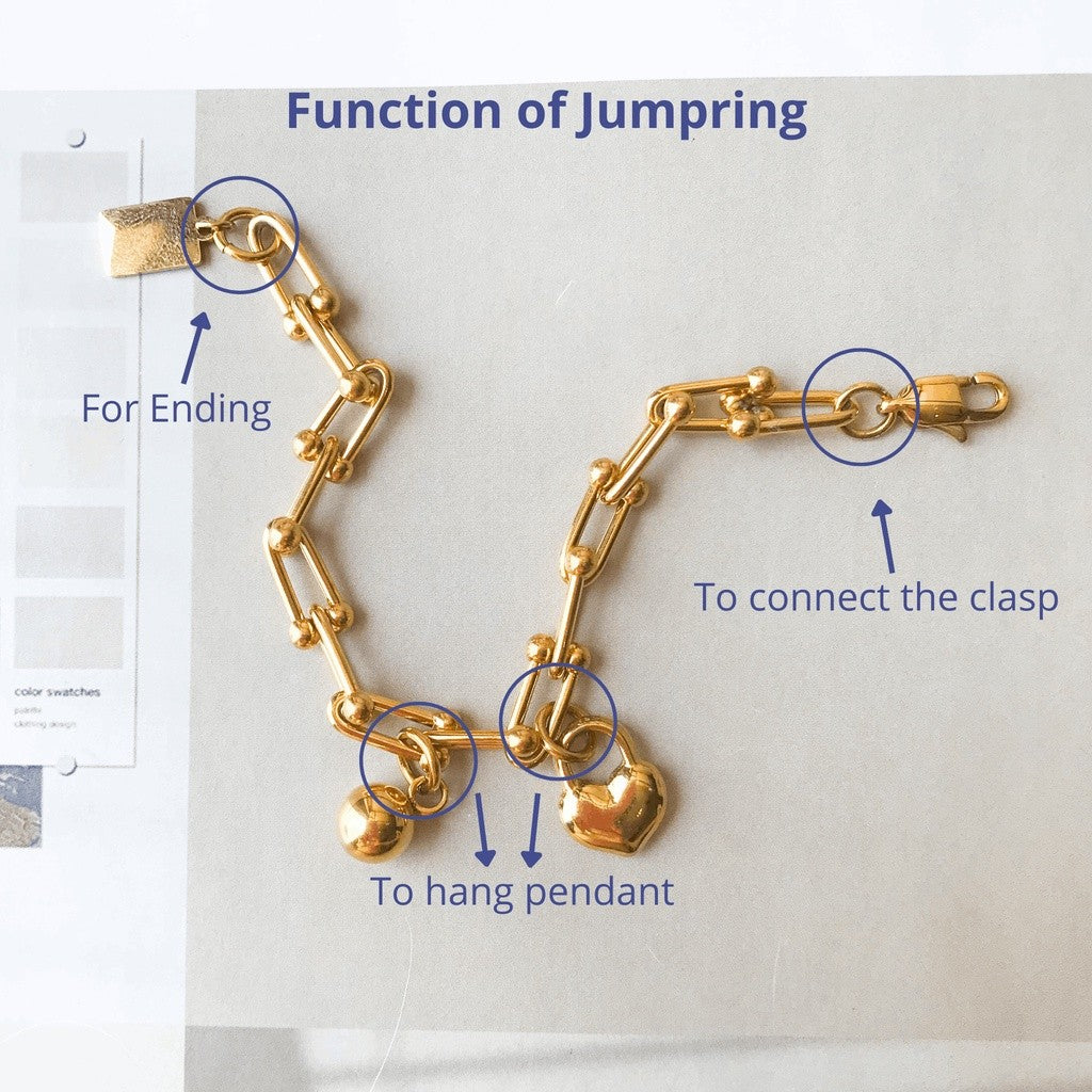 Copy - Jumpring S.S/RG, 15Ppcs -  Stainless Steel/ Rosegold/ Gold (PVD Coating)