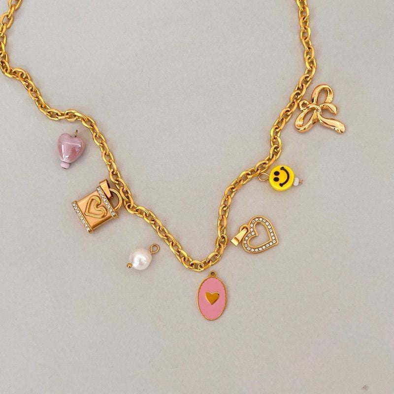 Stainless steel pendant 1pc/ flower fruit love bag butterfly rose evil eye boots pendant/ diy jewellery accessories