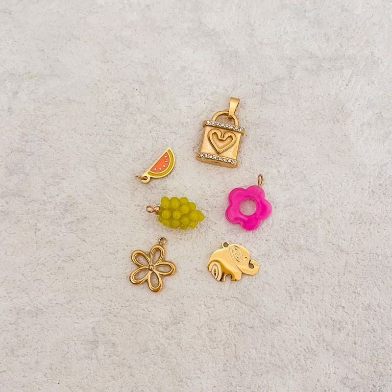 Stainless steel pendant 1pc/ flower fruit love bag butterfly rose evil eye boots pendant/ diy jewellery accessories