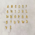 Stainless steel [GOLD] simple letter pendant