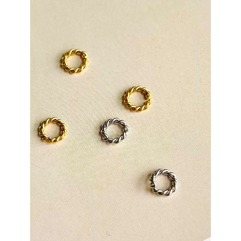 Oval Jumpring/ Braided Jumpring Connector in stainless steel/
