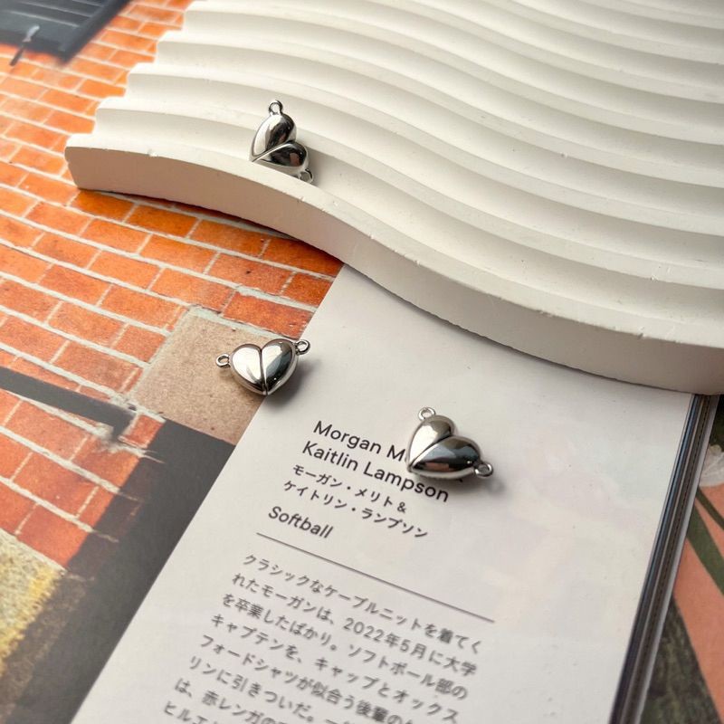 Stainless steel Love magnet ending 1 pc