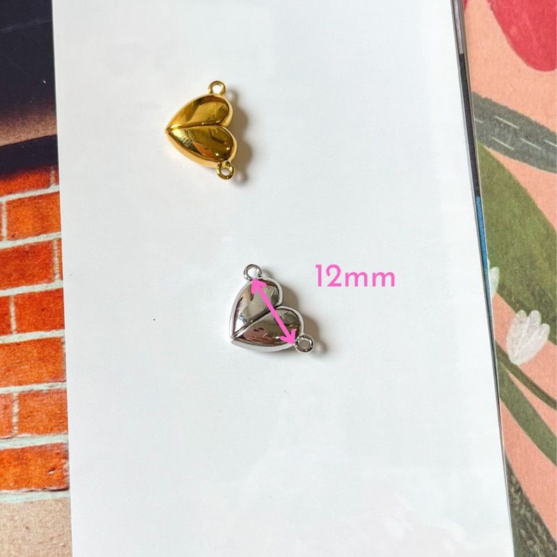 Stainless steel Love magnet ending 1 pc