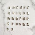 Stainless steel (STEEL Colour) simple letter pendant