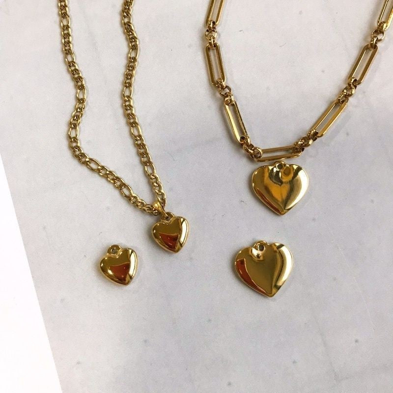 Stainless steel Solid love pendant