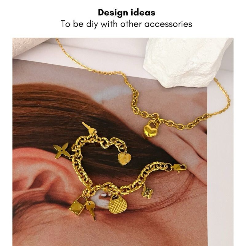 Stainless steel Edge Oval chain 50cm/ DIY jewellery chain