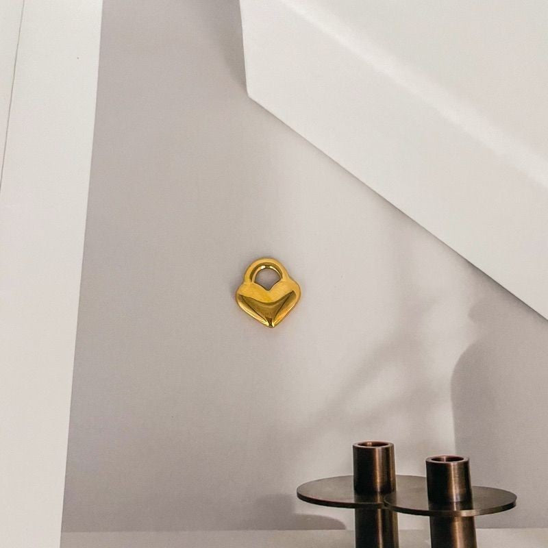 Lock and key pendant - Stainless steel