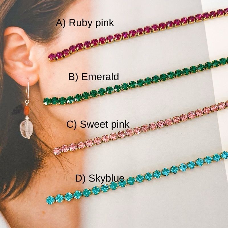 [DIY CHAIN] Stainless steel tennis chain for diy 50cm