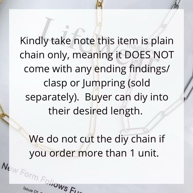 [DIY CHAIN] Stainless steel tennis chain for diy 50cm
