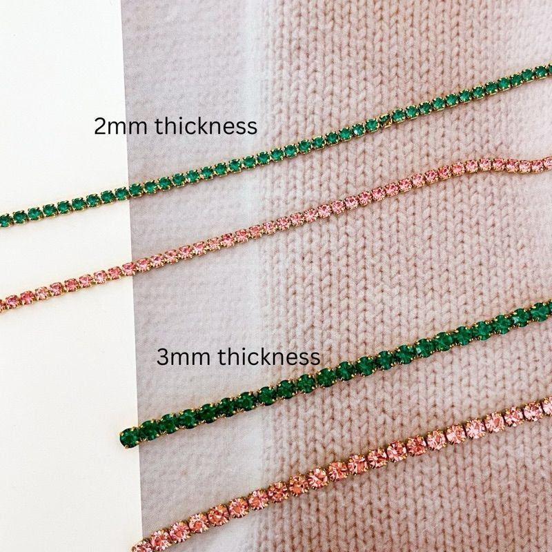 [DIY CHAIN] Stainless steel tennis chain for diy 50cm