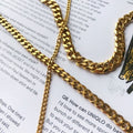 [DIY Chain] Stainless steel Thick Cuban Chain/ 18k gold in pvd coating/ Tarnish Resistant DIY accessories for jewellery