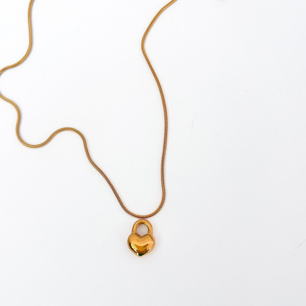 [Ready Necklace] GOLD colour Stainless steel tarnish free necklace 1pc
