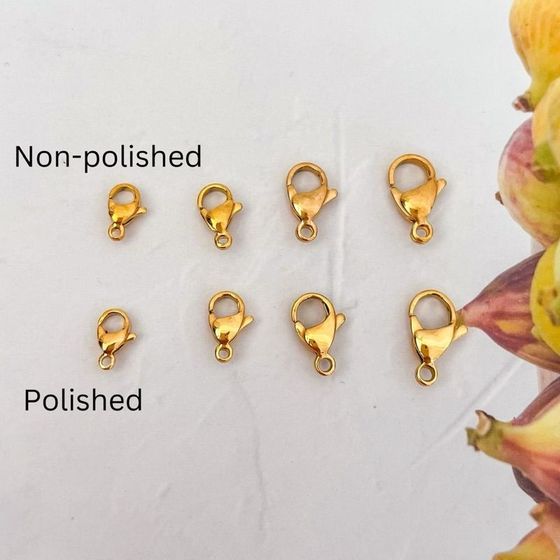 Stainless steel lobster clasp ending Gold Stainless steel rosegold