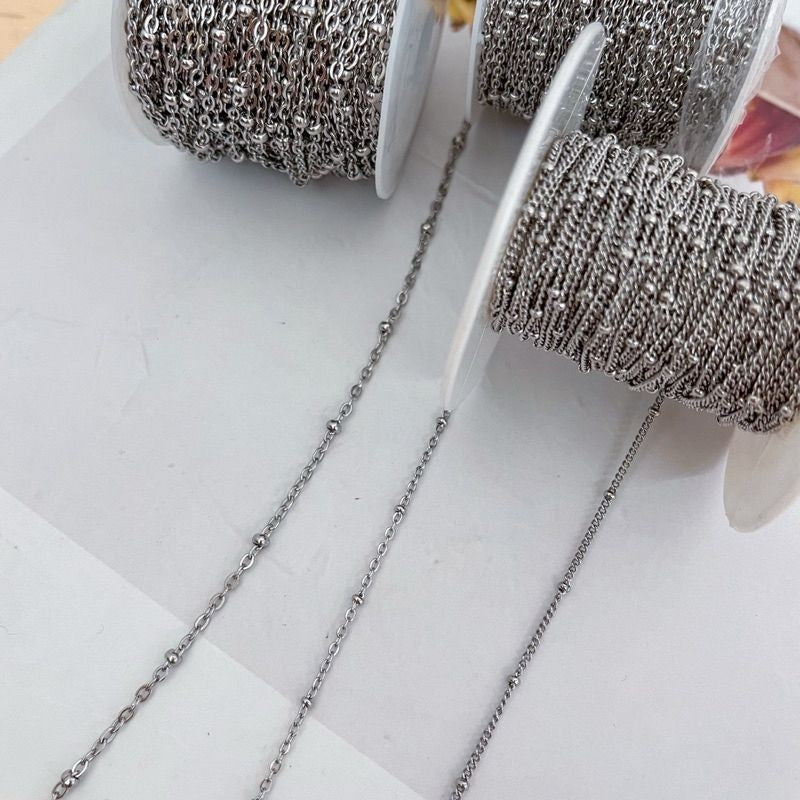 [DIY Chain] Satellite chain beads sphere cable / 18k Gold Stainless Steel