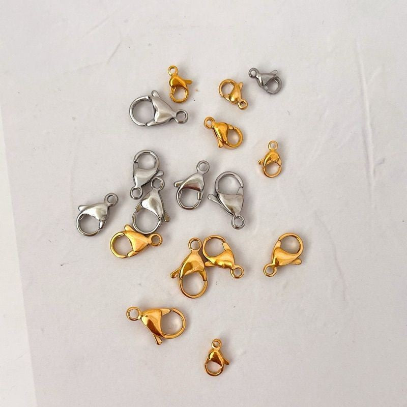 Stainless steel lobster clasp ending Gold Stainless steel rosegold