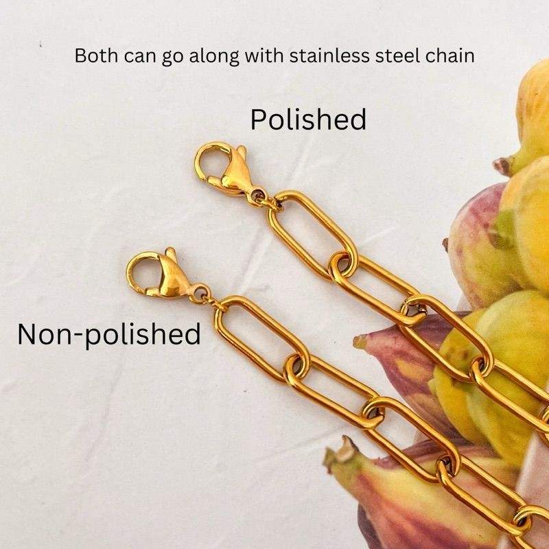 Stainless steel lobster clasp ending Gold Stainless steel rosegold