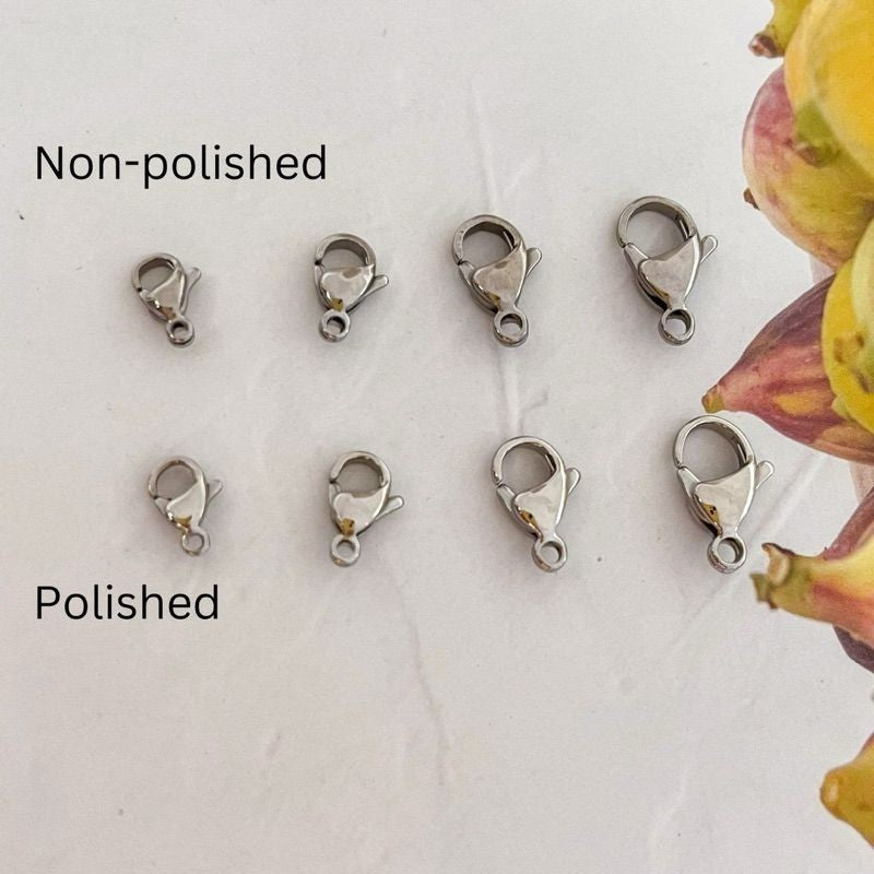 Stainless steel lobster clasp ending Gold Stainless steel rosegold