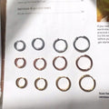 Stainless steel huggies 2.5mm thickness 1 pair/ Stainless steel colour and Rosegold/ Tarnish Resistant PVD coating