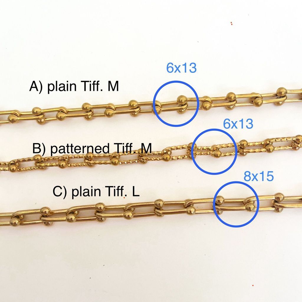 Stainless steel Bulky U link chain for diy accessories gold jewellery materials