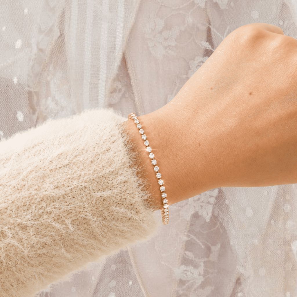SERIES 2 - [Ready Bracelet] stainless steel tennis bracelet with love charm/ love bracelet classic gelang paperclip