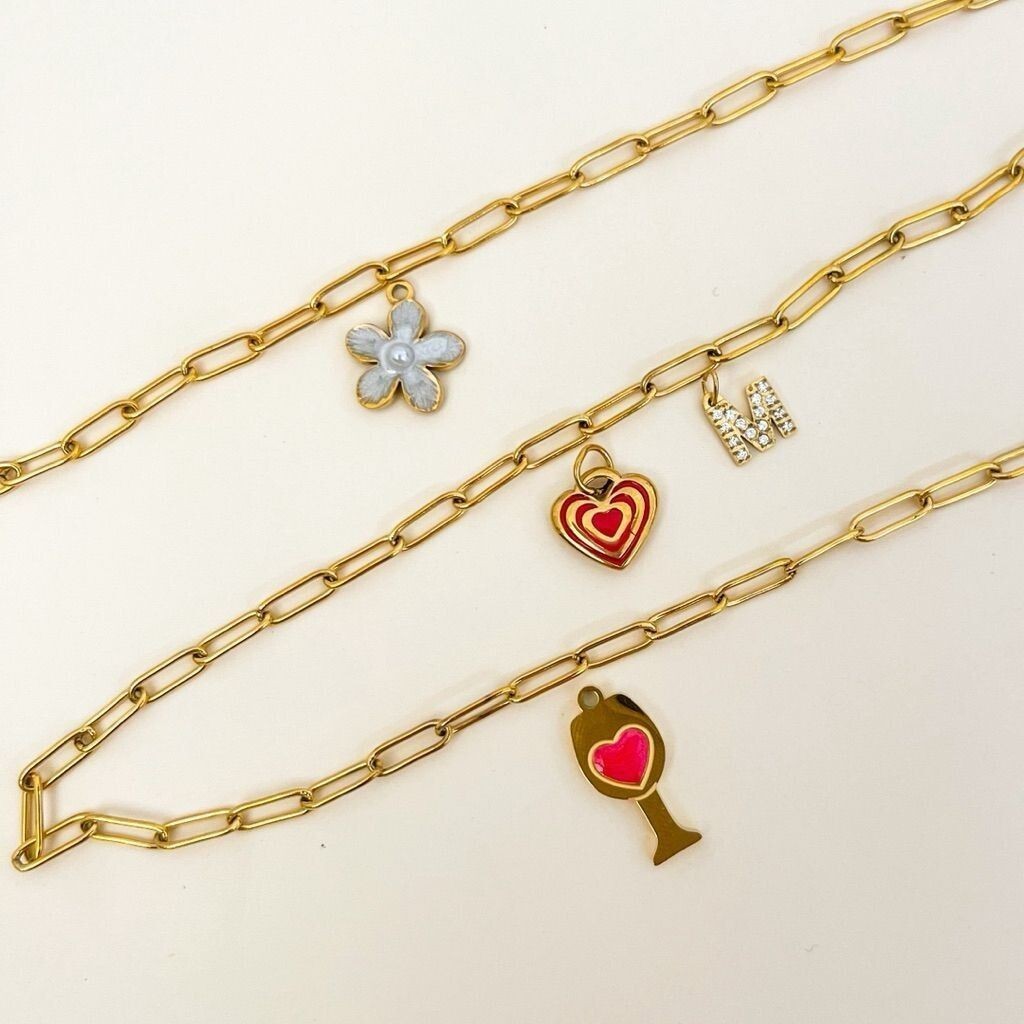 [DIY CHAIN] Stainless steel gold chain DIY bracelet necklace no ending/ Oval Cable/ Square cable/ Link/ Jagged chain