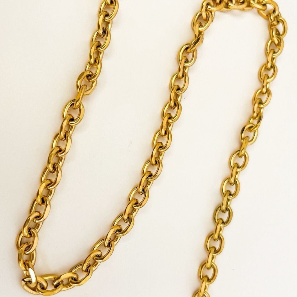 [DIY CHAIN] Stainless steel gold chain DIY bracelet necklace no ending/ Oval Cable/ Square cable/ Link/ Jagged chain