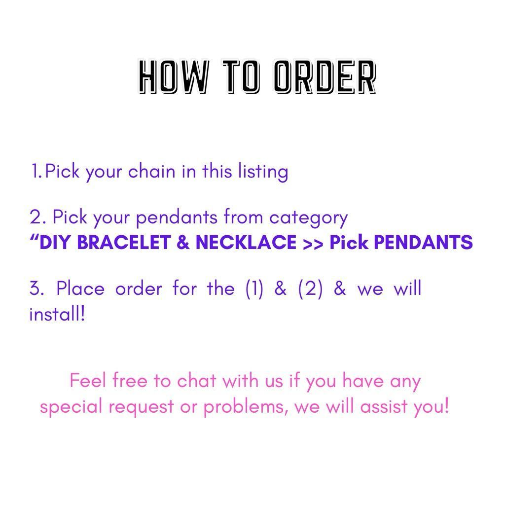 DIY YOUR BRACELET/ NECKLACE here - Anna jewellery handicraft customisation