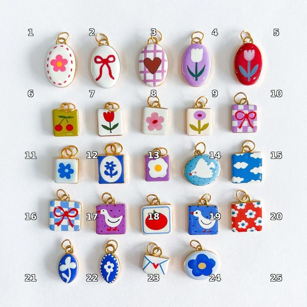 Stainless steel charm love/heart/sky/ribbon/duck/bird/flower/envelope/tomato/egg/cartoon whimsy thick pendant